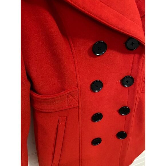 BCBGMAXAZRIA “Finn” Red Peacoat - Picture 9 of 9